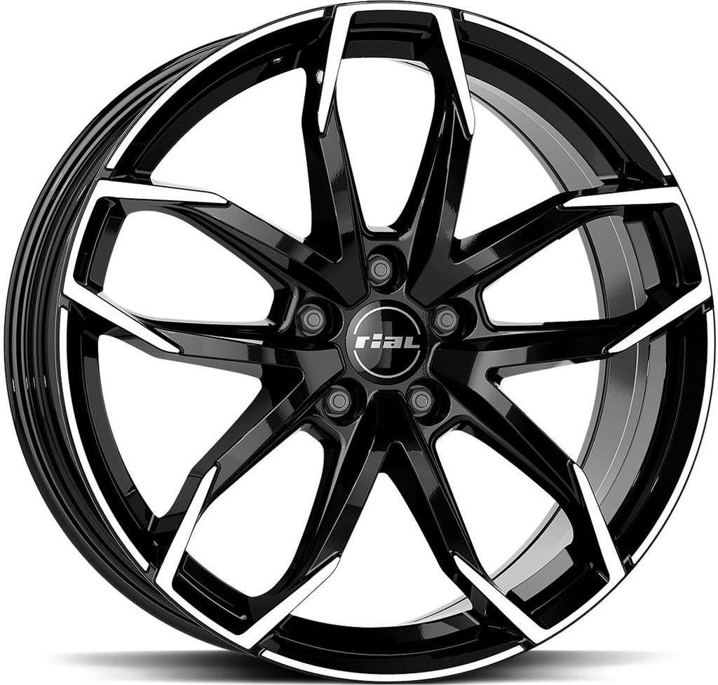 RIAL LUCCA DIAM BLACK POL 8x19 5/112 ET40 CB70.1