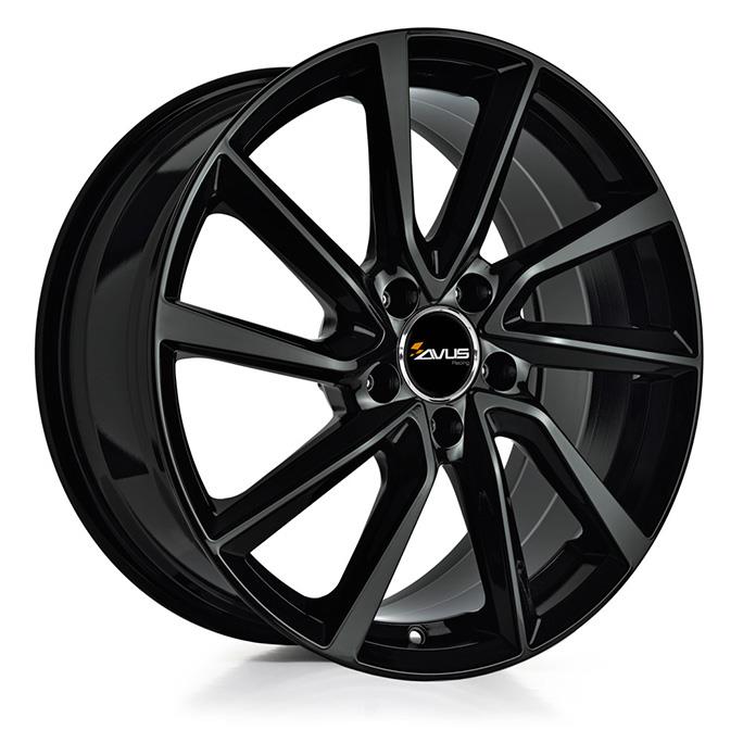 AVUS AC-518 BLACK 8x19 5/112 ET47 CB66.6