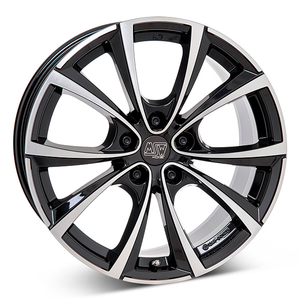 MSW 27T G.BLK/POL | 9,5X19 5-114,3 E45 C64,1 60 9.5x19 5/114.3 ET45 CB64.1