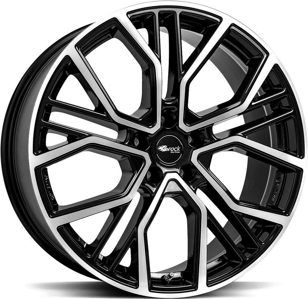 BROCK B41 BLACK FULL POLISH 9.5x21 5/130 ET46 CB71.6