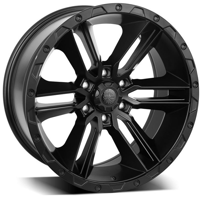 STATUSFÄLGAR A145 FLATBLACK 8.5x17 6/139.7 ET18 CB106.1
