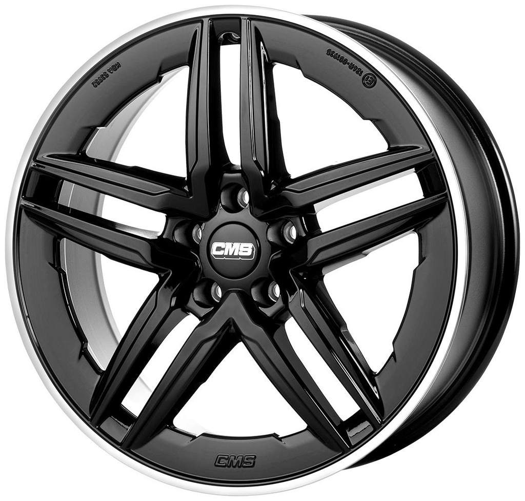 CMS C29A DIAMOND RIM BLACK GLOSS 8.5x19 5/108 ET45 CB63.5