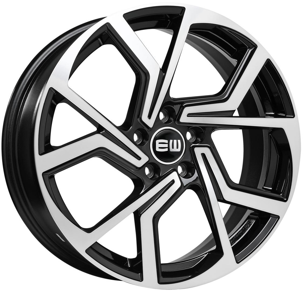 ELIT WHEELS EW09 BLACK / POLISHED 7x17 5/100 ET40 CB57.06