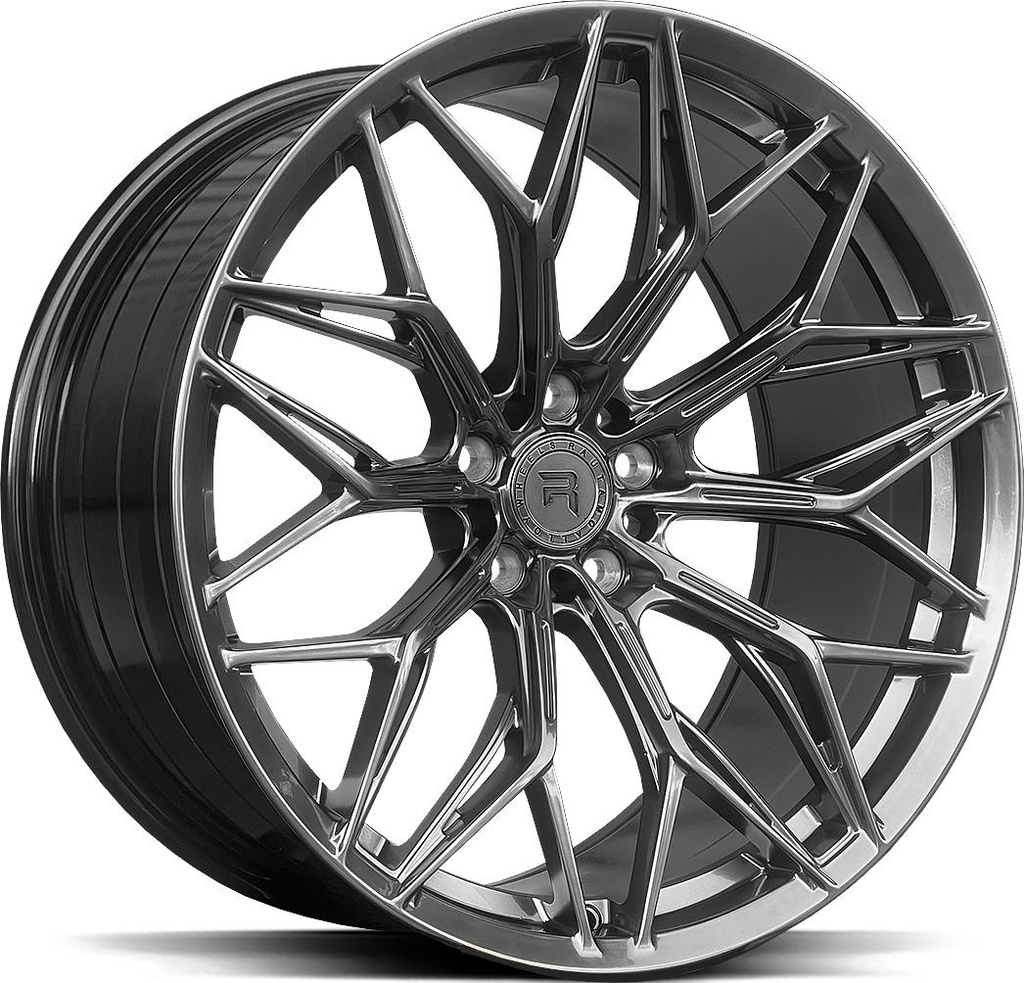 R-SERIES R18 HYPER SILV BLACK 8.5x20 5/108 ET38 CB63.3
