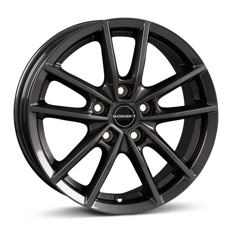 BORBET W MIST ANTRACITE GLOSS 8x20 5/112 ET41 CB57.1
