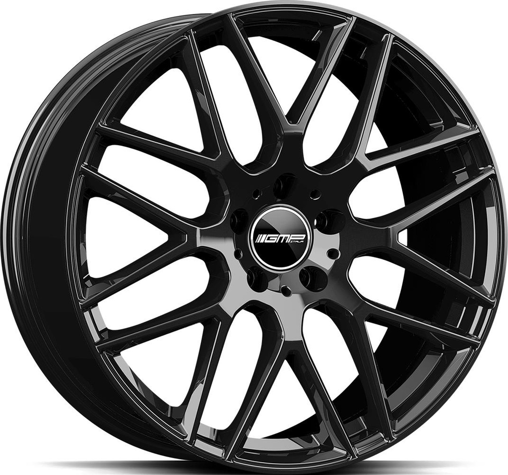 GMP BERGHEM GLOSSY BLACK 10x21 5/112 ET38 CB66.6