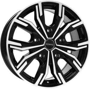 ROMAC TORQUE GLOSS BLACK / POLISHED 7.5x18 5/120 ET45 CB72.6