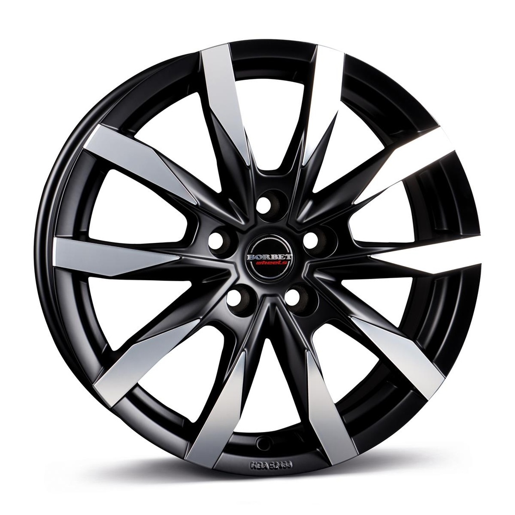 BORBET CW5 BLACK POLISHED MATT 6.5x16 5/160 ET60 CB65.1