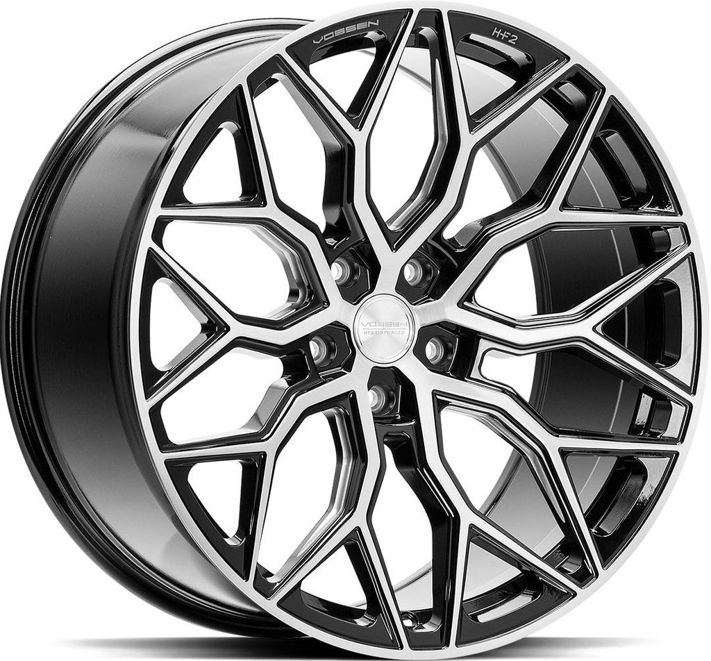 VOSSEN HF2 BRUSHED GLOSS BLACK 9x21 5/112 ET32 CB66.6