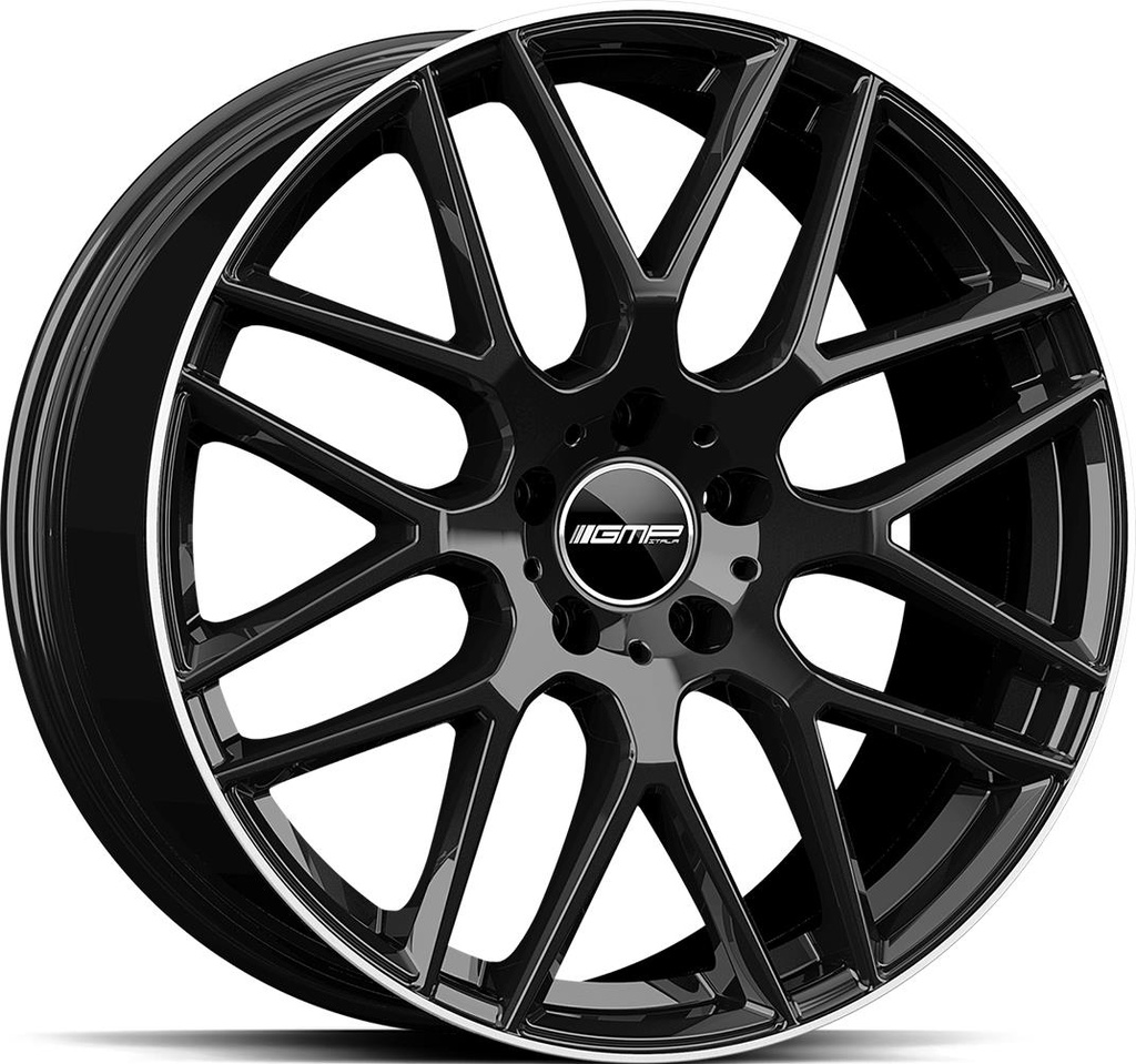 GMP BERGHEM BLACK DIAM LIP 11.5x22 5/112 ET43 CB66.6