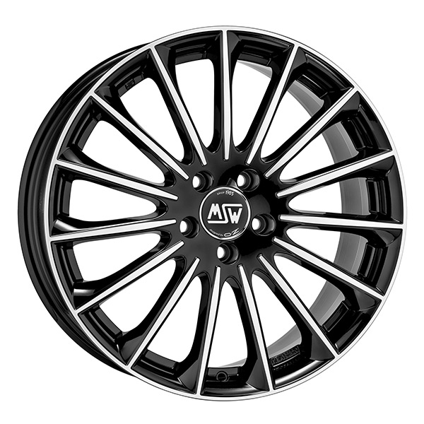 MSW 30 G.BLK F.POL 8x18 5/110 ET30 CB65.1