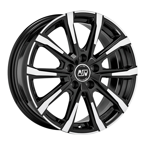 MSW 79 BLK/POL | 7,5X18 5-112 E49 C66,6 60 7.5x18 5/112 ET49 CB66.6
