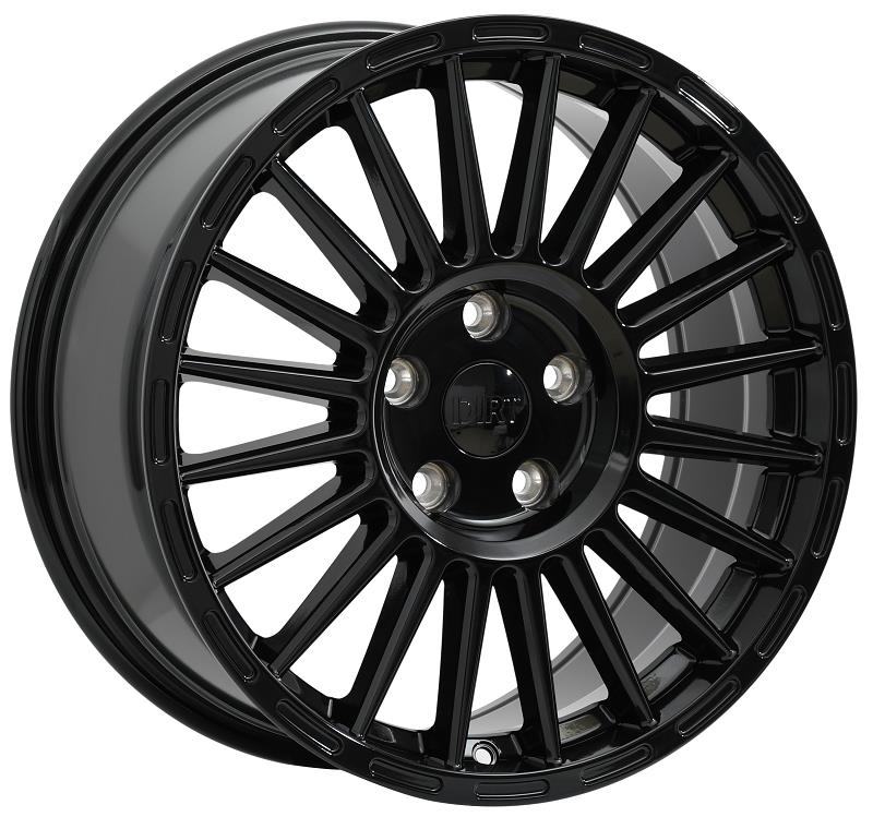 STATUSFÄLGAR D75 GLOSSBLACK 8x18 6/120 ET45 CB74.6