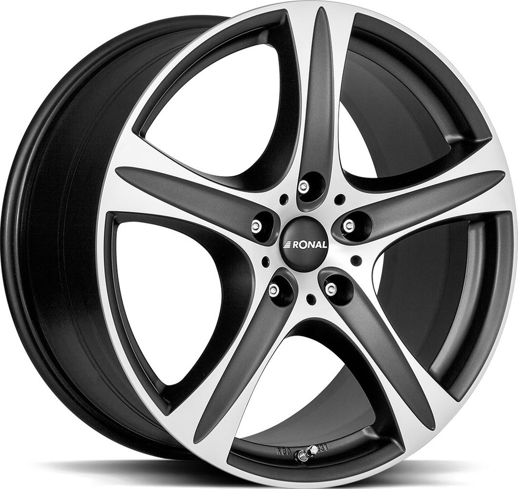 RONAL R55 SUV MATT BLACK FRONT CUT 7.5x17 5/114.3 ET38 CB82