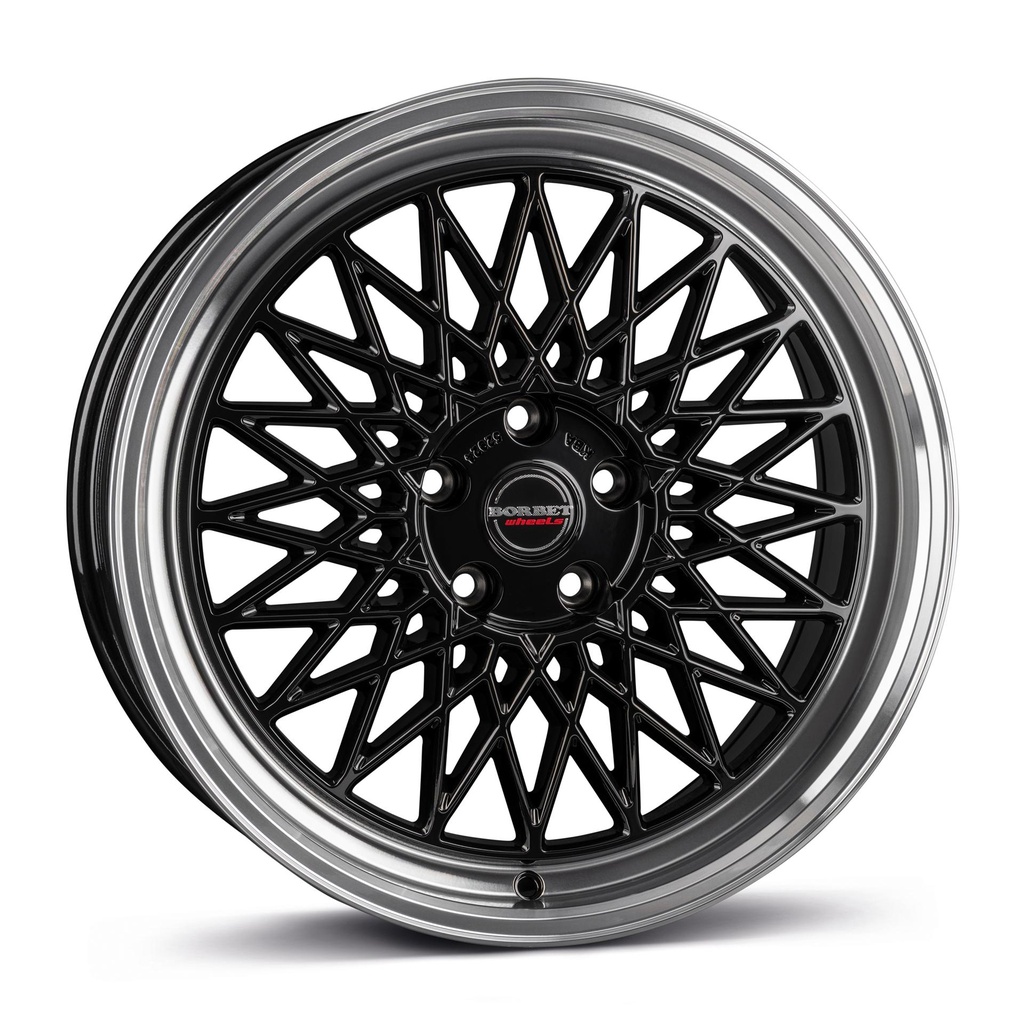 BORBET B BLACK RIM POL 8x17 5/100 ET40 CB57.1