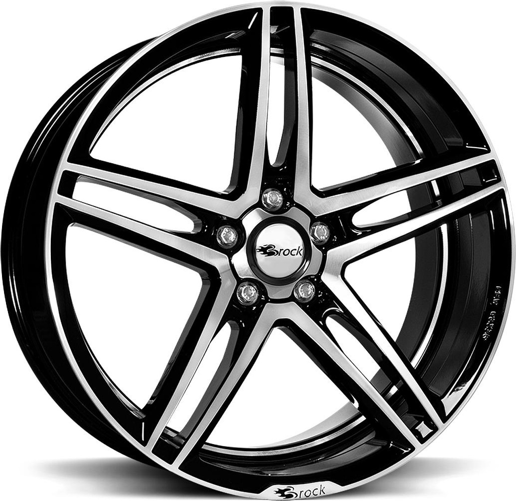 BROCK B33 BLACK FULL POL 8x17 5/120 ET35 CB72.6