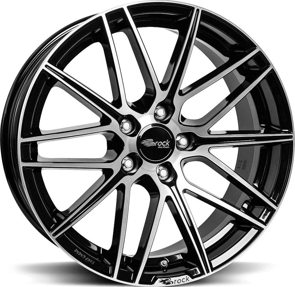 BROCK B34 BLACK FULL POL 7.5x17 5/105 ET36 CB56.6
