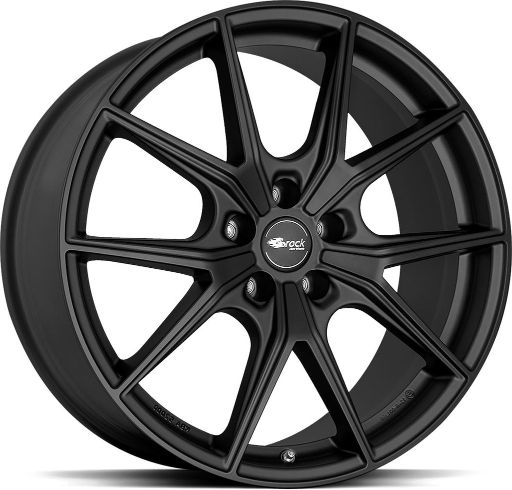 BROCK B40 SATIN BLACK MATT 9.5x19 5/120 ET60 CB64.1
