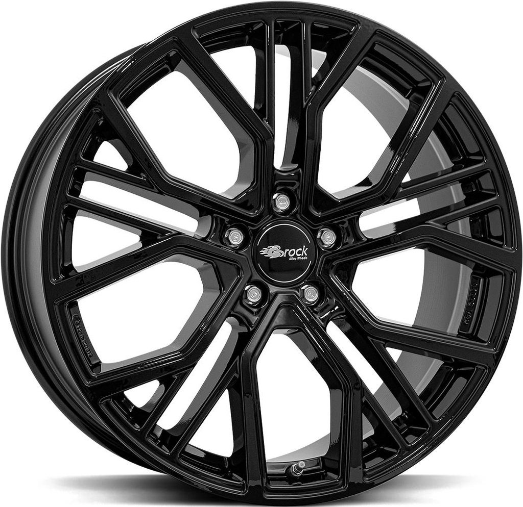 BROCK B41 SHINY BLACK 9.5x21 5/130 ET46 CB71.6