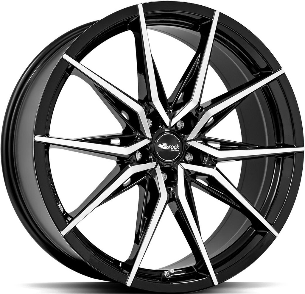BROCK B42 BLACK FULL POL 8x18 5/114.3 ET40 CB72.6