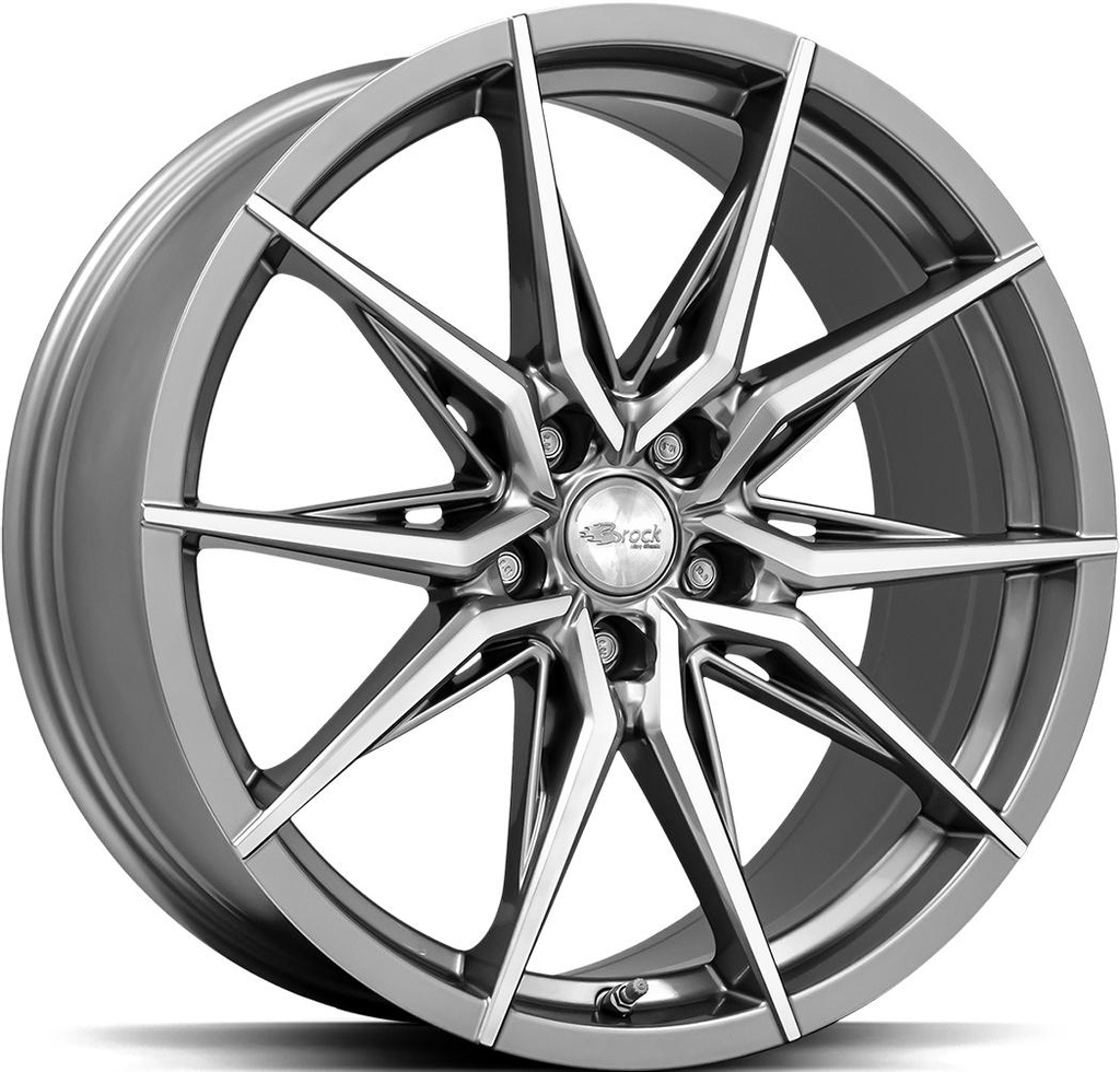BROCK B42 FERRIC GREY POL 8.5x19 5/112 ET47 CB66.6
