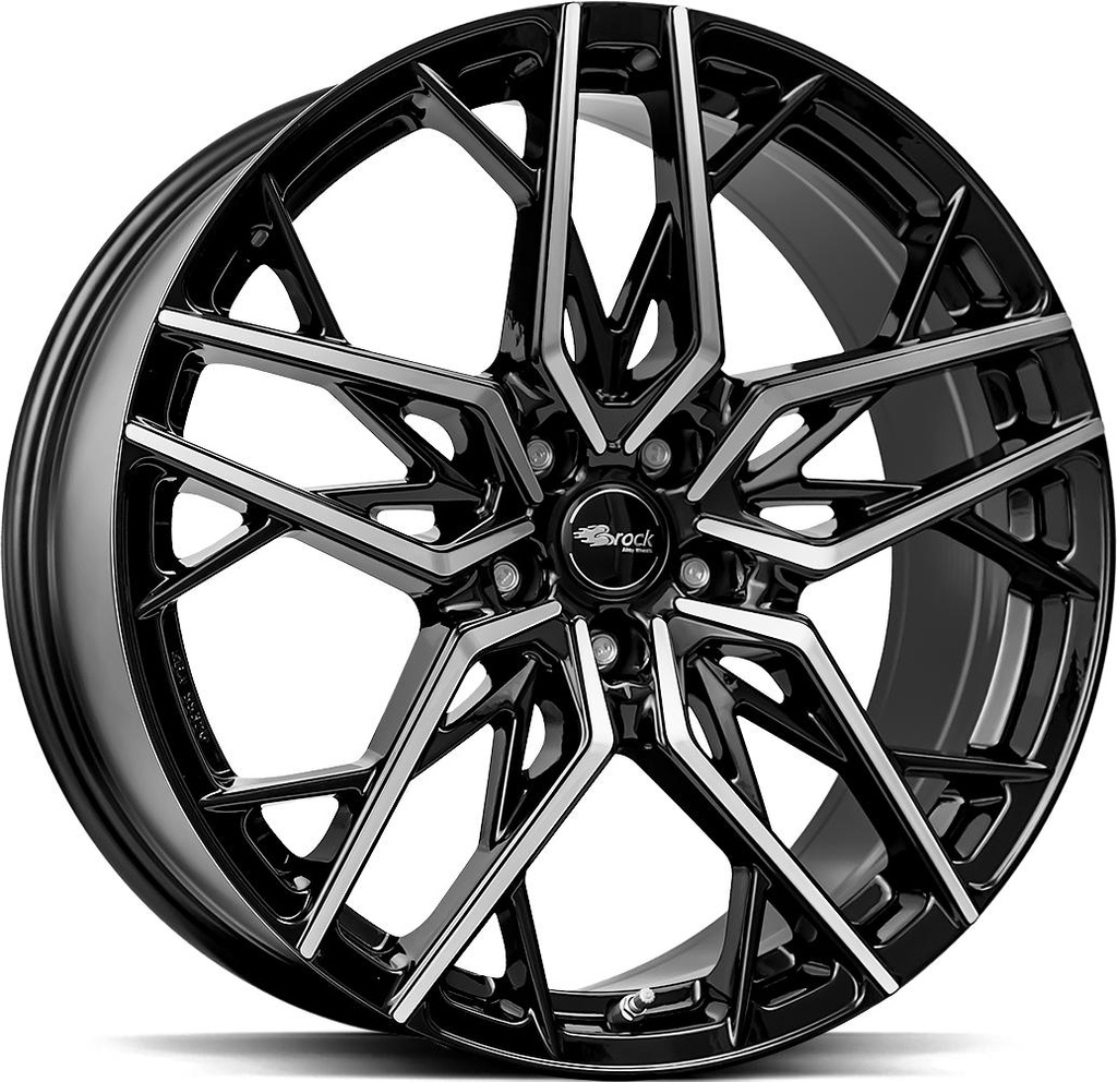 BROCK B44 BLACK FULL POL 8.5x19 5/112 ET35 CB66.6