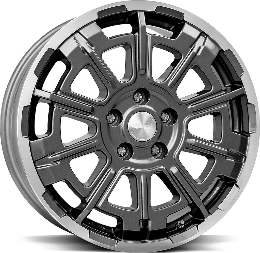 BROCK B45 HIMALAYA GREY POL 7x17 5/130 ET62 CB89.1