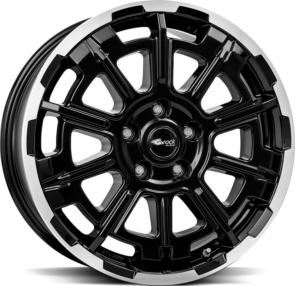 BROCK B45 BLACK FULL POL 8x20 5/120 ET43 CB65.1