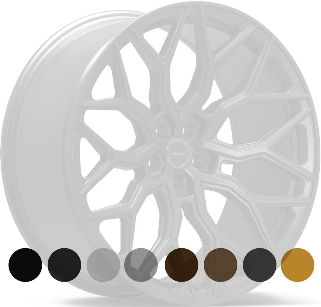 VOSSEN HF2 GLOSS BLACK 10.5x22 5/112 ET8 CB66.5