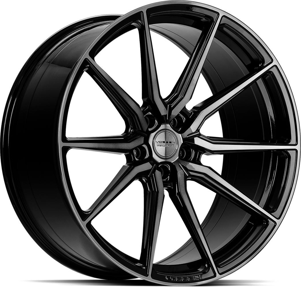 VOSSEN HF3 DOUBLE TINTED GLOSS BLACK 12x22 5/120 ET25 CB72.6