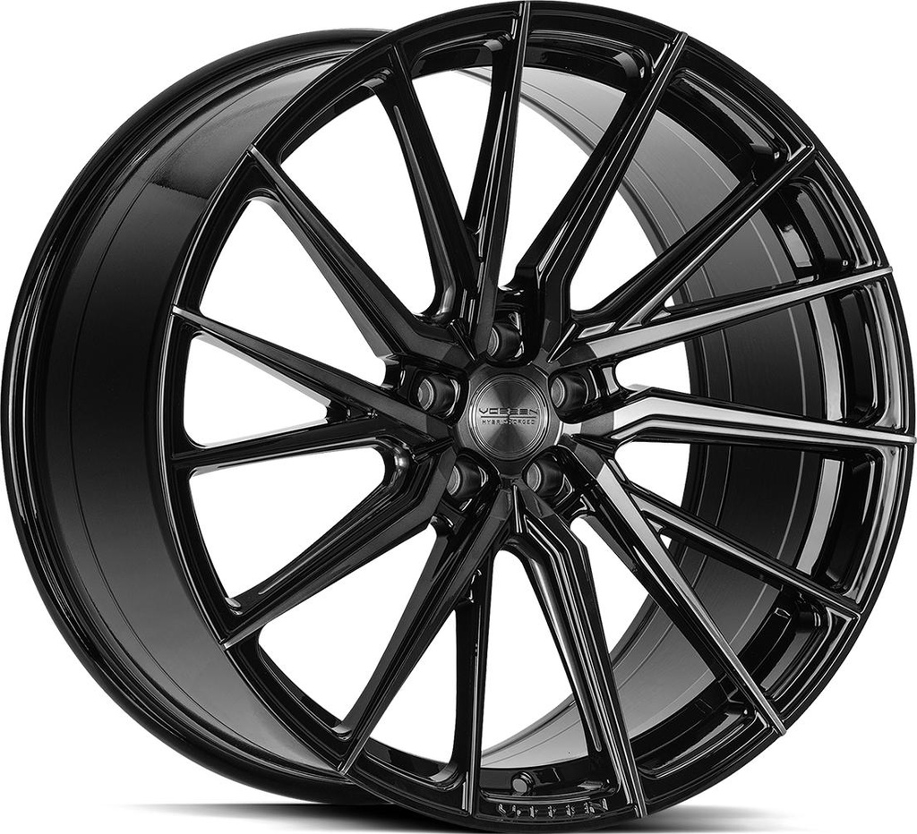 VOSSEN HF4T DOUBLE TINTED GLOSS BLACK 9x22 5/120 ET30 CB72.6
