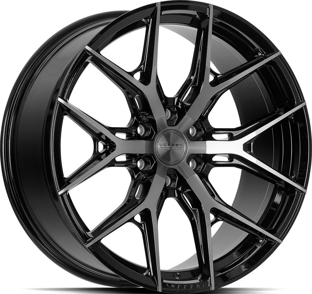VOSSEN HF6.4 TINTED GLOSS BLACK 9.5x22 6/139.7 ET20 CB106.1