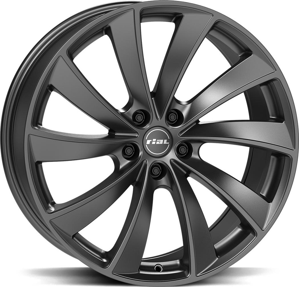 RIAL LUGANO STEEL GREY MATT 8.5x19 5/114.3 ET32 CB64.2