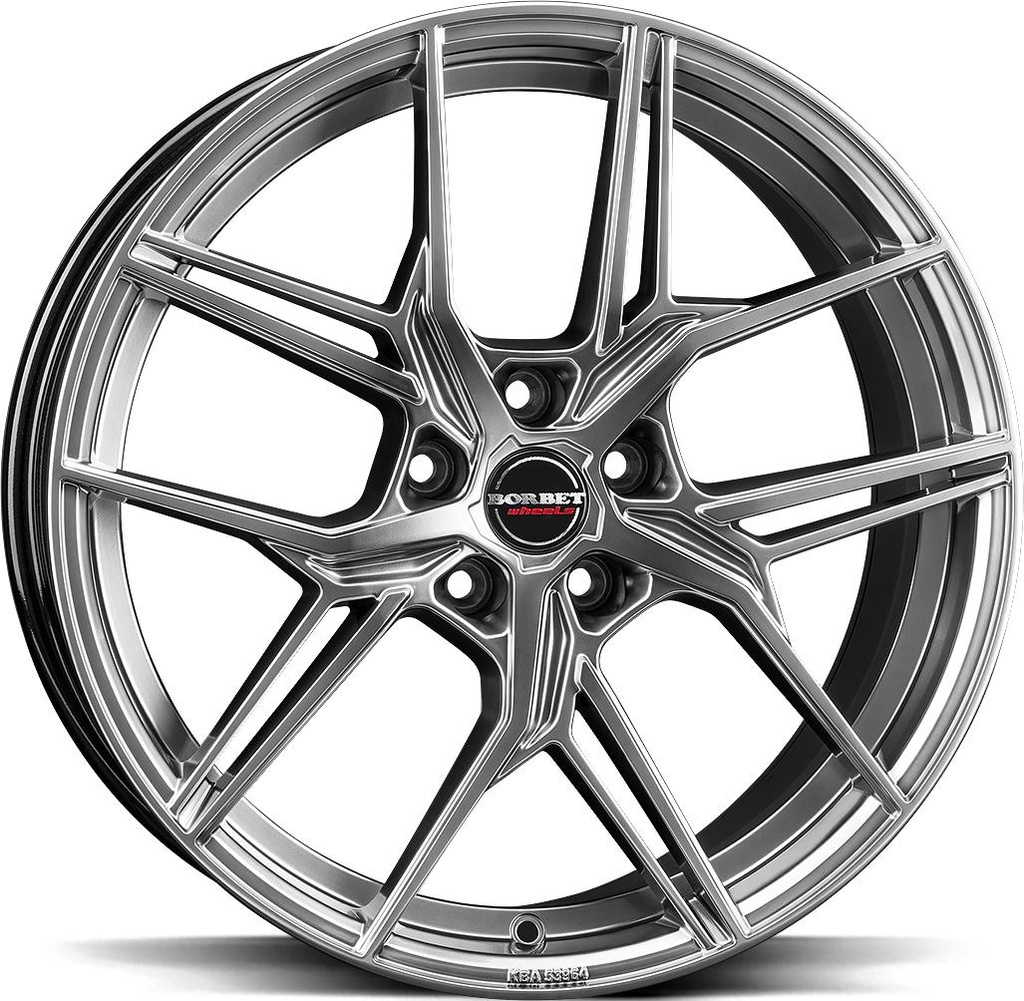 BORBET QX HYPER BLACK SILV 8.5x20 5/108 ET45 CB72.5