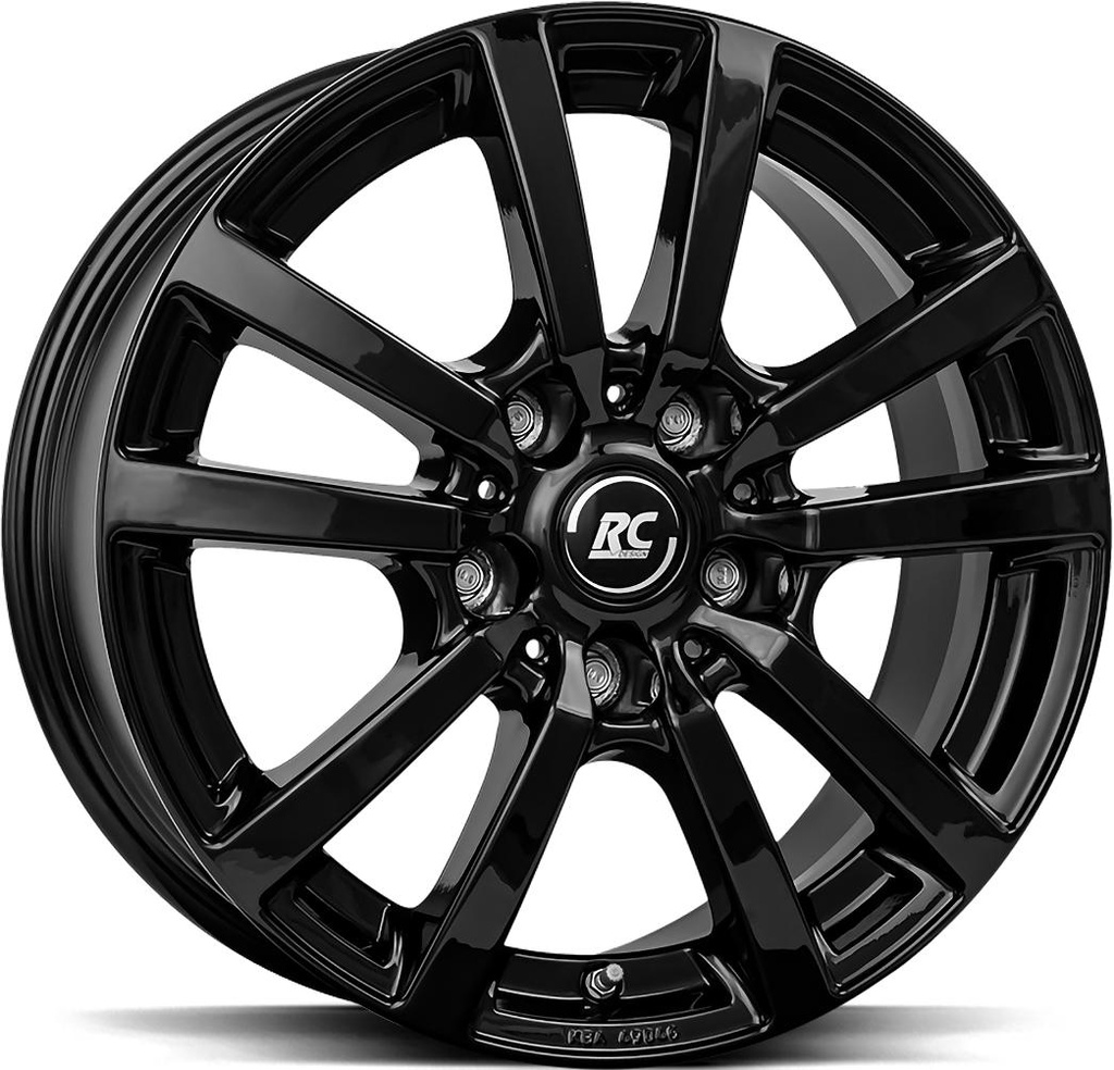 BROCK RC25T SHINY BLACK 6.5x16 5/118 ET48 CB71.1