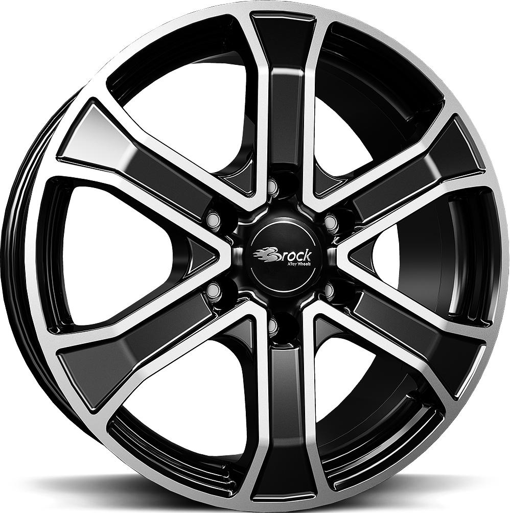 BROCK RC31 BLACK FULL POL 7x16 6/139.7 ET38 CB67.1