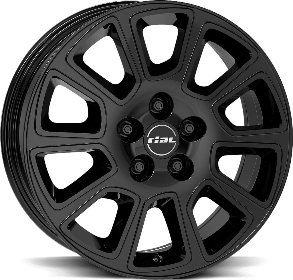 RIAL TRANSPORTER 2 DIAM BLACK 7.5x18 5/130 ET52 CB78.1