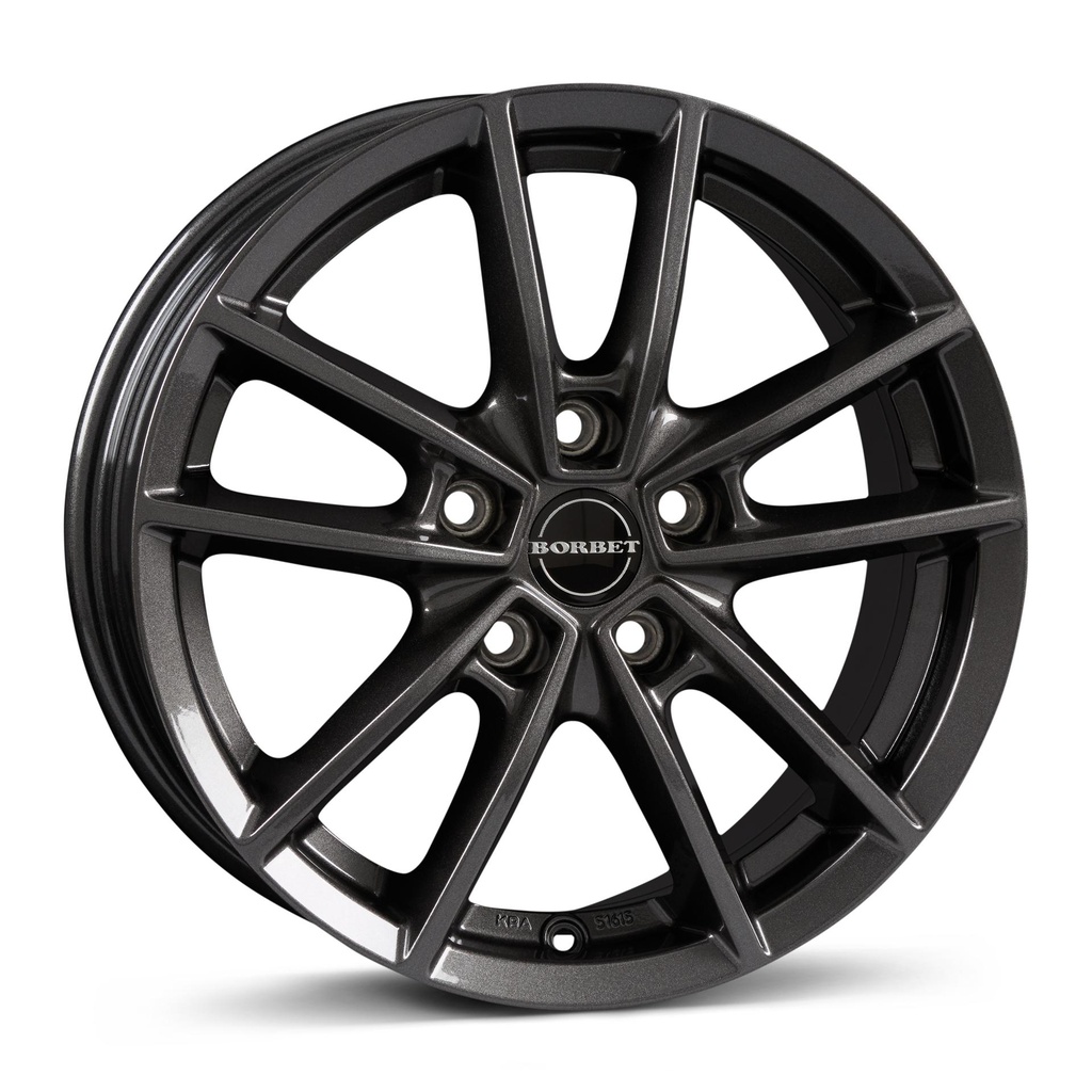 BORBET W MIST ANTRACITE GLOSS 6.5x16 5/108 ET50 CB72.5