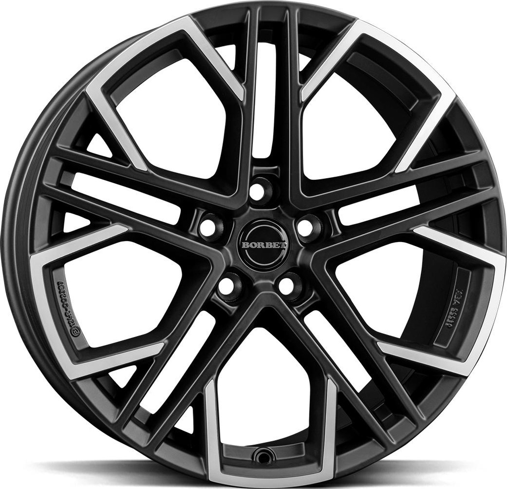 BORBET XV BLACK POL MATT 9.5x19 5/114.3 ET45 CB64.2