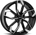 BROCK RC34 BLACK FULL POLISH 8x19 5/108 ET52 CB63.4