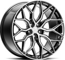VOSSEN HF2 BRUSH GLOSS BLACK 9x20 5/112 ET25 CB66.6