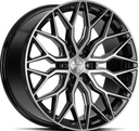 VOSSEN HF6.3 BRUSH GLOSS BLACK 9.5x22 6/139.7 ET20 CB106.1