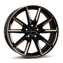 BORBET LX18 BLACK GLOSS GOLD SPOKE RIM 8x18 5/114.3 ET48 CB72.5